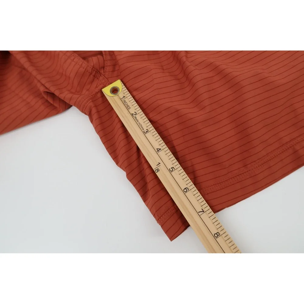 Vuori Kore Shorts Mens XL Terracotta Burnt Orange Lined Athletic V302